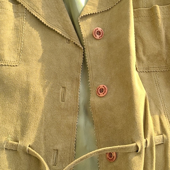 Green suede jacket - Picture 6 of 10
